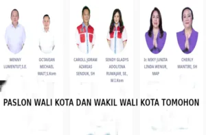 paslon wali kota dan wakil wali kota tomohon