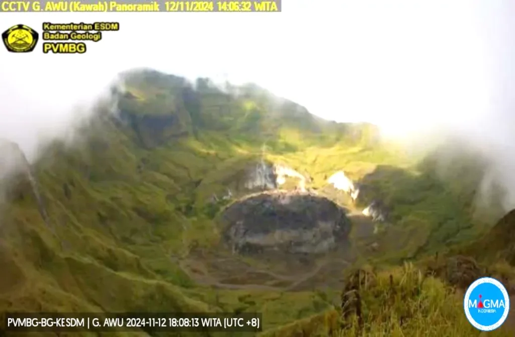 gunung awu di kabupaten kepulauan sangihe